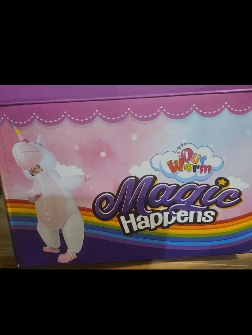 Magic Happens Inflatable Unicorn Costume - Pink